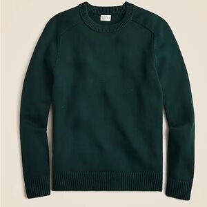 J.Crew Men’s Heritage cotton crewneck sweater Hunter Green Small
